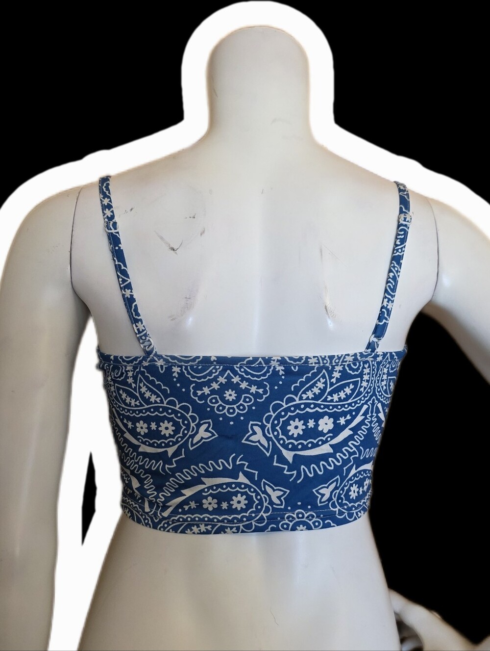 SHEIN Blue Paisley Bandana-Style Camisole - Picture 2 of 2